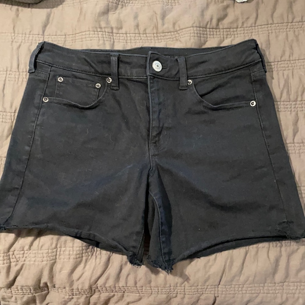 Black American Eagle Jean Shorts
